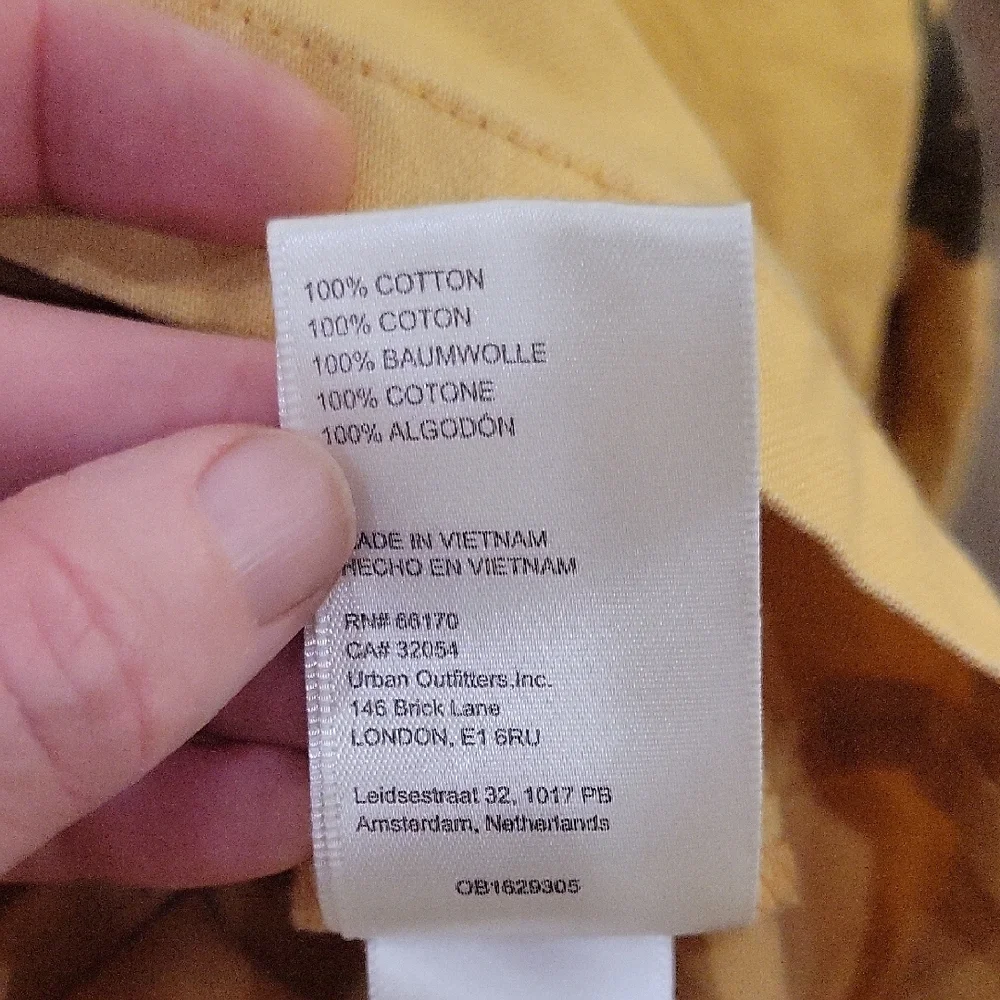 Free People Mustard Mini Dress with Puff Sleeves - Picture 9 of 10